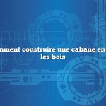 Question : comment construire une cabane en rondins dans les bois